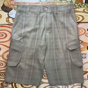 GS115 Men Regular Fit Cargo Walking Shorts Size 36 Waist Color Beige